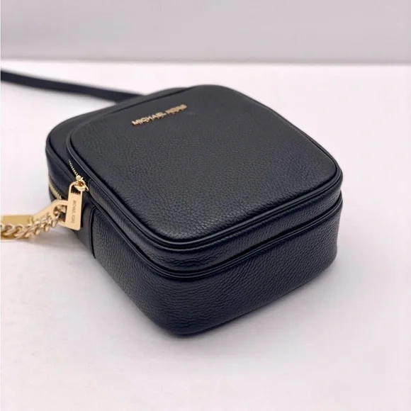 Michael Kors Jet Set Travel Medium Crossbody Bag Black - Picture 5 of 13